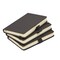 3 Pack PU Leather Pocket Notebook with Pen Holder, Small Lined Journal for Writing (3.5 x 5.5 in)